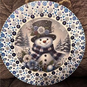 Festive Snowman Holiday Wall Decor